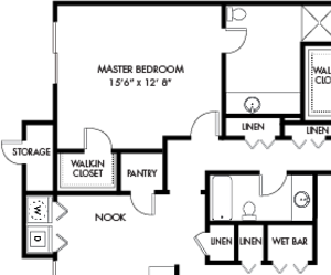 ESPANA EAST | Apartments | Floor Plan | 2x2